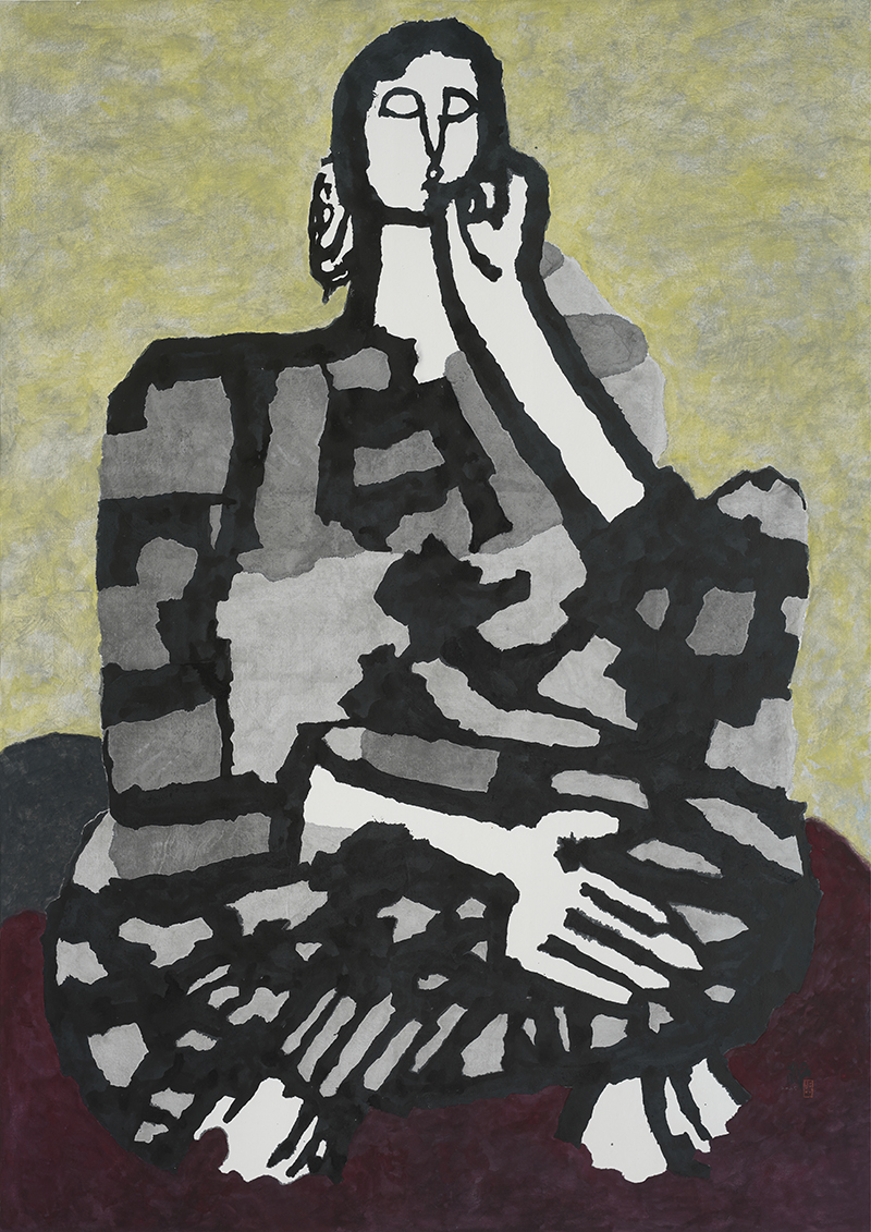 Jang Byeong Eun · Eastbrush · 张炳彥 · figure · mixed_media_on_paper · 1456mm_x_1030mm · 2025